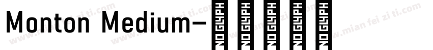 Monton Medium字体转换